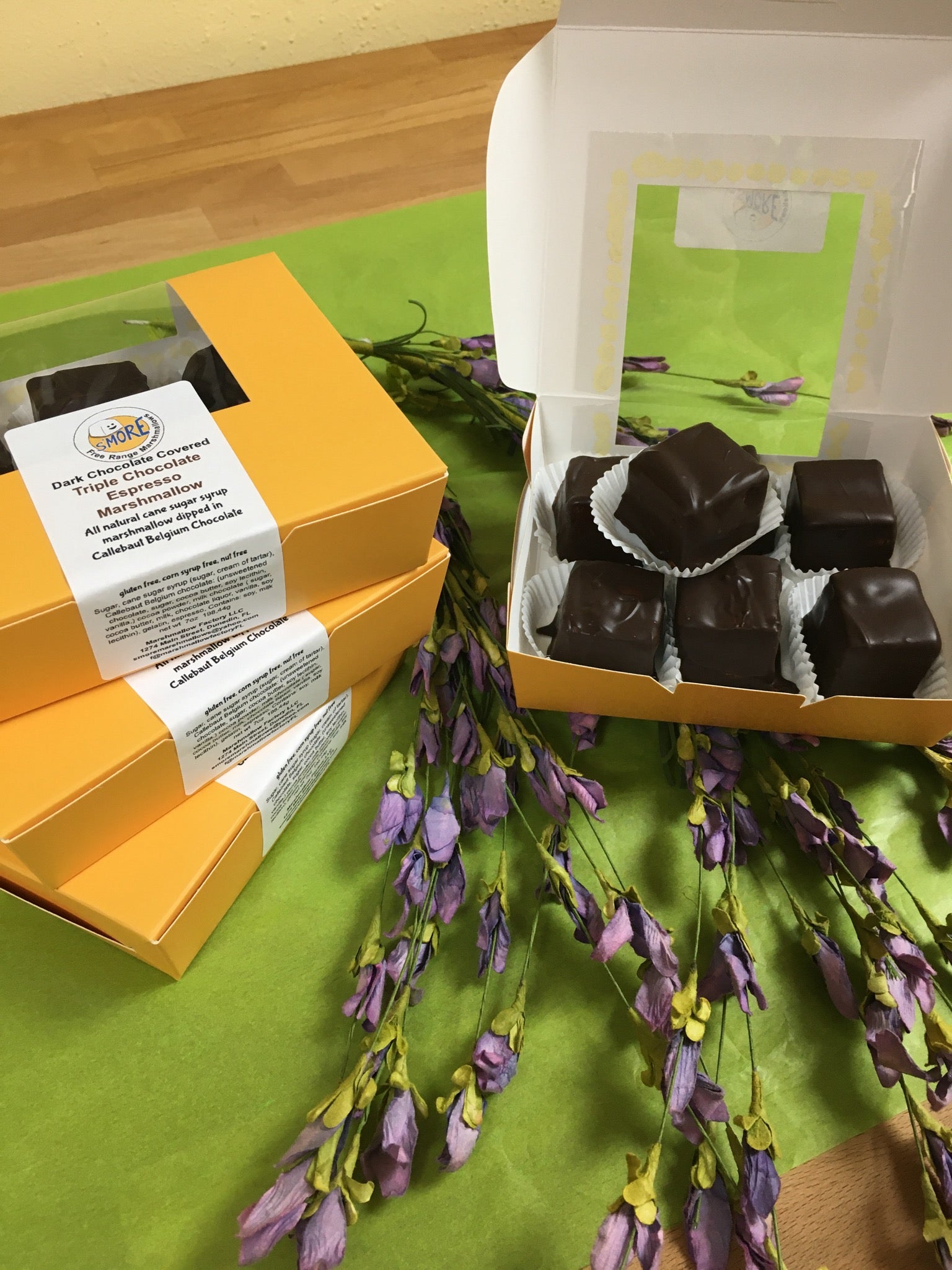 Chocolate Covered Triple Chocolate Marshmallows Marshmallow Factory LLC